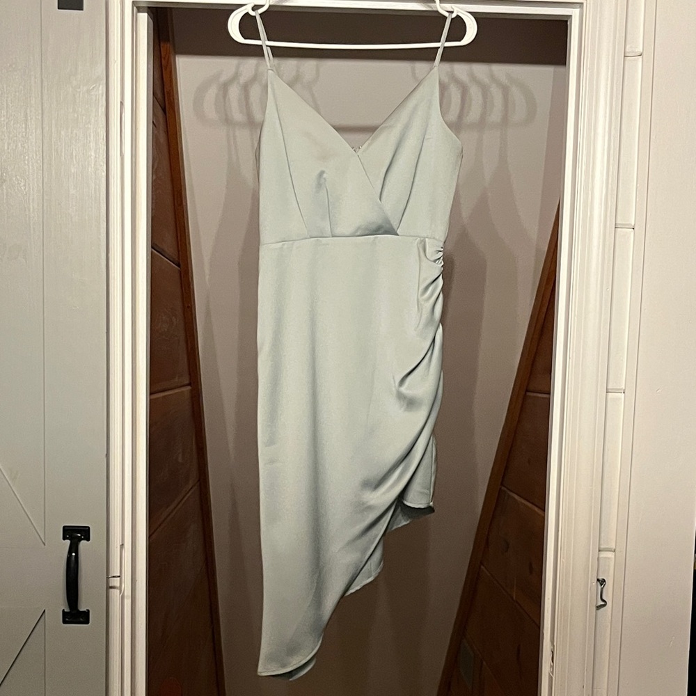 BCBGeneration Asymmetrical Light Blue Dress